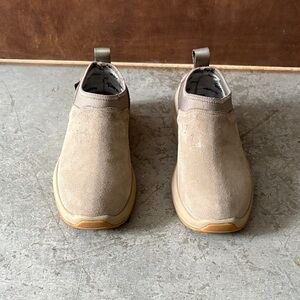 Women’s Tan Suede Slip-On Shoes